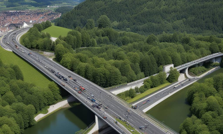 Bundesrat Rösti eröffnet Wildtierbrücke über A1 bei Mühleberg BE