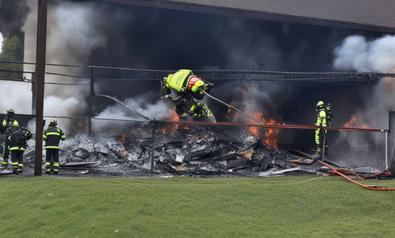 Brand in Tennishalle führt zu starker Rauchentwicklung in Dübendorf ZH