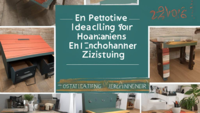 Kreative Ideen für das Upcycling vorhandener Gegenstände zur Neugestaltung der Einrichtung