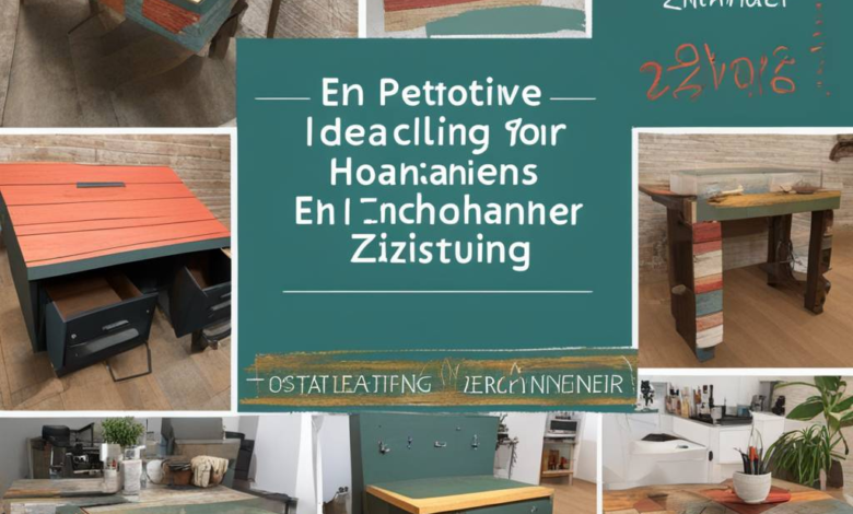 Kreative Ideen für das Upcycling vorhandener Gegenstände zur Neugestaltung der Einrichtung