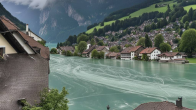 Schwere Unwetter in Brienz BE haben viele Gräber fortgespült.