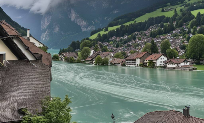 Schwere Unwetter in Brienz BE haben viele Gräber fortgespült.