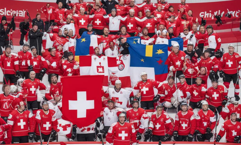 Das Wappen der Schweiz auf dem Eishockeytrikot: Gericht wartet auf Politik