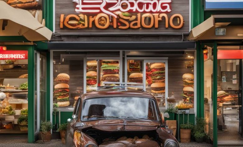 Bürger bewerfen Autofanatiker mit faulen Kartoffeln in Deutschlang