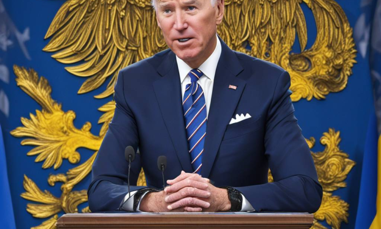 Joe Biden kündigt Unterstützung für die Ukraine und Sanktionen gegen Russland an.