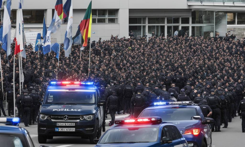 Große Polizeiaktion in Unterseen BE
