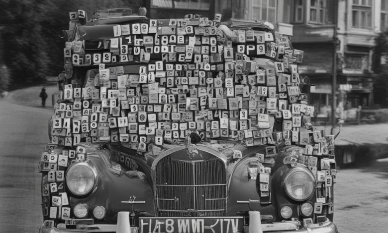 Demnächst wird auch Buchstabencodes auf Nummernschildern von Autos sein