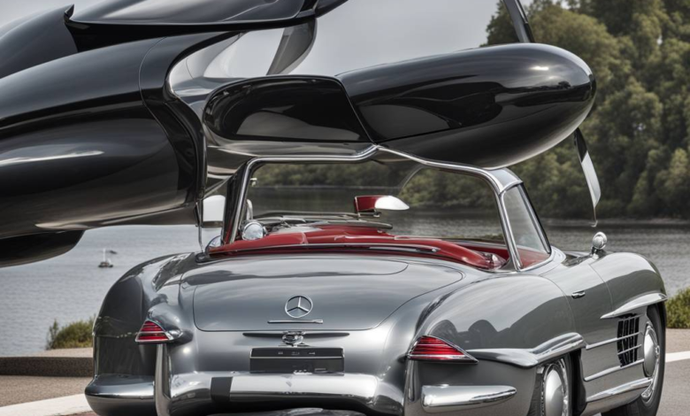 Mercedes 300 SL trifft auf Tesla Model 3: Eine schrille Technik-Zeitreise