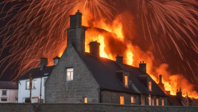 Feuerkugel bei Raketenprüfung in Schottland