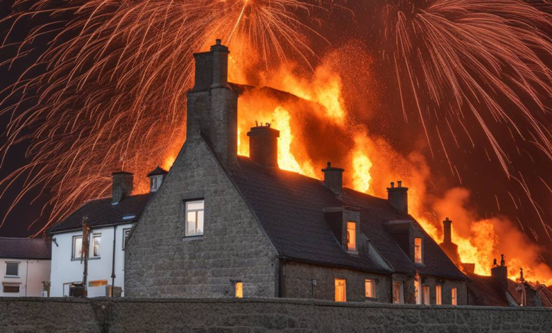 Feuerkugel bei Raketenprüfung in Schottland