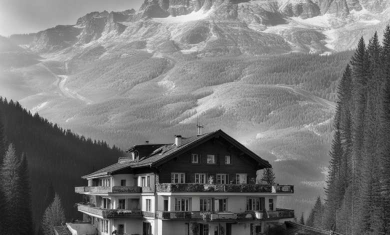 Das Waldhaus Flims GR ist verwahrlost.