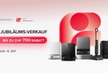 Roborock 12. Jubiläums-Verkauf – bis zu CHF 700 Rabatt, 24. August bis 6. September 2026.