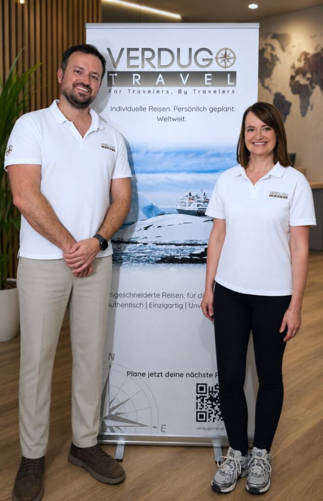 Raphael Verdugo und seine Partnerin - die Gruender von Verdugo Travel in Arlesheim bei Basel.