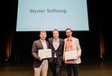 Styner-Preis 2026 – Elia Lenti (1. Preis, CHF 10'000) und Kilian Schürch (2. Preis, CHF 5'000).