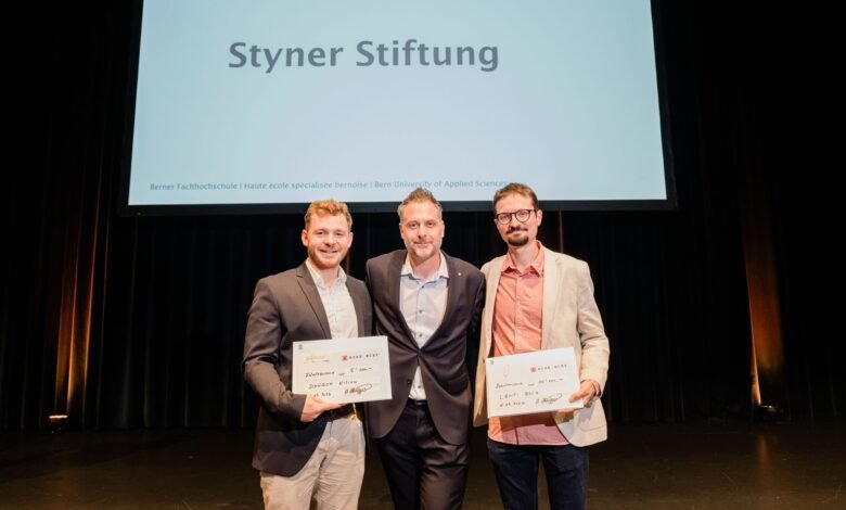 Styner-Preis 2026 – Elia Lenti (1. Preis, CHF 10'000) und Kilian Schürch (2. Preis, CHF 5'000).