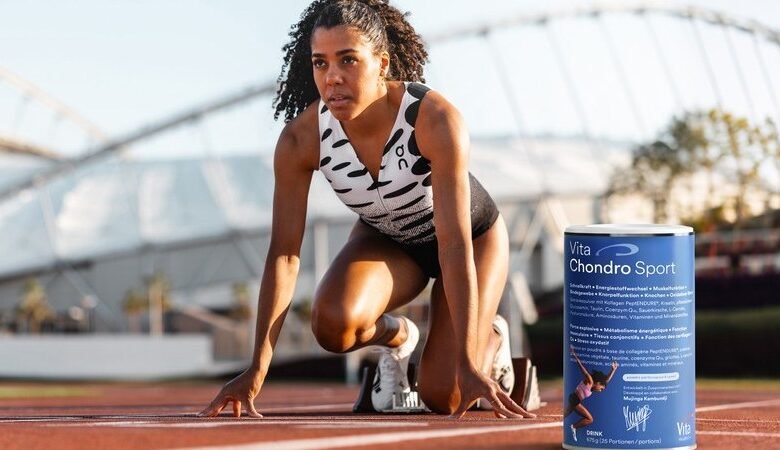 Vita Chondro Sport – entwickelt mit der Schweizer Spitzenathletin Mujinga Kambundji.